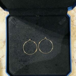 Elegant 14kt Gold Hoop Earrings